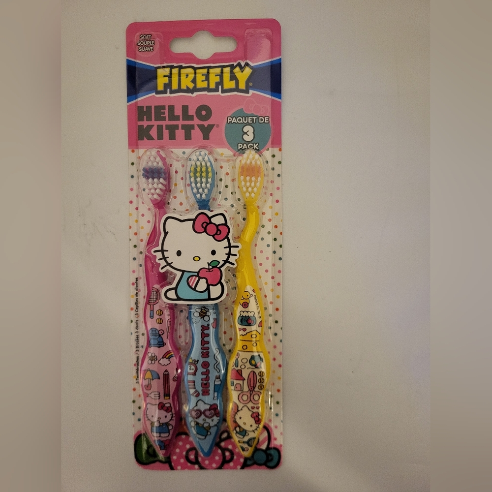 Dr. Fresh Firefly Hello Kitty Toothbrush, Soft (3Pack) Collection - Picture 3 of 3